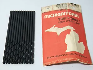 NEW 12 Piece Michigan Drill 6" Aircraft Drill Bits #13 (.1850") USA Made (5-2-4) - Picture 1 of 1