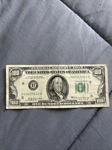 $100 Hundred Dollar Bill 1969 Low Serial Number - Picture 1 of 4
