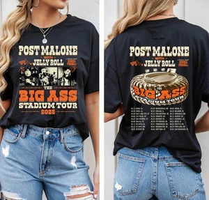 Post Malone Jelly Roll Tour Shirt, Big Ass Stadium Tour Tee, Posty Merch Unisex - Picture 1 of 3
