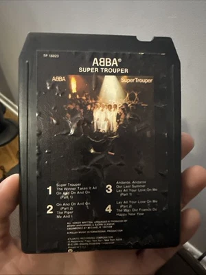 ABBA Super Trouper Rare 1980 Atlantic Polar Music 8-Track Tape TP 16023 WORKS - Image 1 of 4