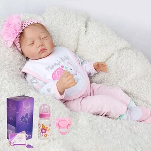 Muñeca bebé niña recién nacida renacida realista de 22"" realista suave hecha a mano bebé regalo - Imagen 1 de 5
