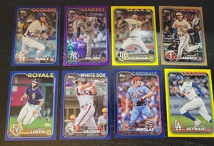 8 Card Lot - 2024 Topps MLB Series 1 & 2 - Parallels -Muncy, Holmes, Heyward + - Picture 1 of 10