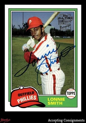 2005 Topps All-Time Fan Favorites Autographs #LS Lonnie Smith AUTO PHILLIES - Image 1 of 2