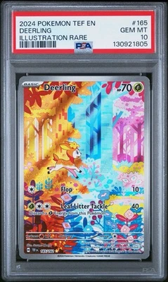 2024 Pokemon Temporal Forces Deerling Illustration Rare PSA 10 - Image 1 of 3