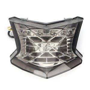 LED Integrated Tail Turn Signal Lights for Kawasaki Z900/Z650 2017 2023 Smoke - Picture 1 of 12