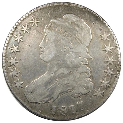 1817 Capped Bust Half Dollar VF+ VERY FINE Details Coin A2654 - Image 1 of 2