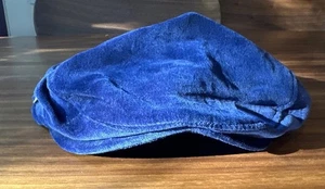 Gymboree Celebraciones Familiares NEWSBOY SOMBRERO GORRA Azul Terciopelo 6-8 Navidad Janucá - Imagen 1 de 10