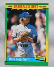  (2)  1988 Baseball Best Sluggers Vs Pitchers Mark Langston Mariners 