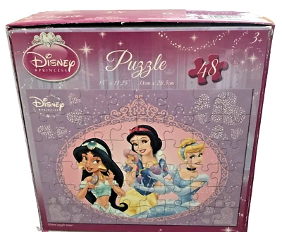 Rompecabezas Princesa Disney 48 piezas - Blancanieves, Cenicienta y Jazmín Foto 1 de 4