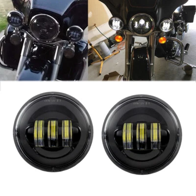 Luces antiniebla de paso negras de 4,5" para motocicleta Yamaha Royal Star Venture XVZ1300 Foto 1 de 4