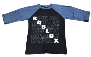 Langarm-T-Shirt Roblox Jungen Größe M schwarz und blau - Bild 1 von 3