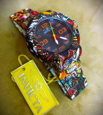 Reloj Invicta para mujer 40 mm Pro Diver Aqua hidroplateado graffiti esfera multicolor Foto 1 de 4