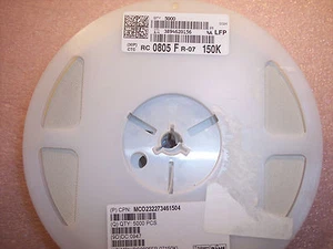 QTY (5000) 150K Ohm 1/8W 1% 0805 SMD CHIP RESISTORS RC0805FR-07150K YAGEO ROHS - Bild 1 von 1