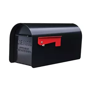 Ironside Large Capacity Galvanized Steel black, Post-Mount MB801BAM, Mailbox - Picture 1 of 7