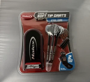 Halex Fusion 1.0 Soft Tip Darts Stahlkern mit 2-seitigem Flipcase - Bild 1 von 1