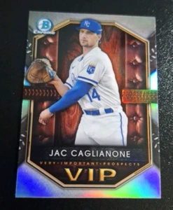 2025 BOWMAN CHROME VERY IMPORTANT PROSPECTS #VIP-11 JAC CAGLIANONE KANSAS CITY - Picture 1 of 2