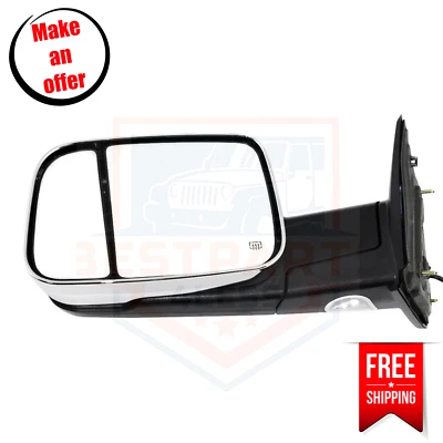 Espejo retrovisor de remolque Kool Vue DG77EL lado izquierdo térmico para Ram 1500/2500/3500 2011 Foto 1 de 4