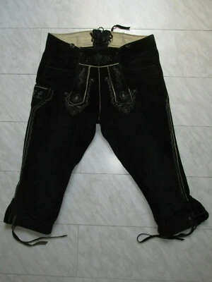 Vintage 80er Kniebund Lederhose Gay Größe 46 48 innen Glattleder sehr weich - Bild 1 von 4