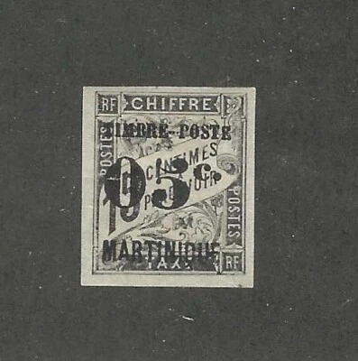 MARTINIQUE - 23 -24 MH - 1891 - "TIMBRE POSTE-VALUE-MARTINIQUE" ON FR COLONIES - Image 1 of 2