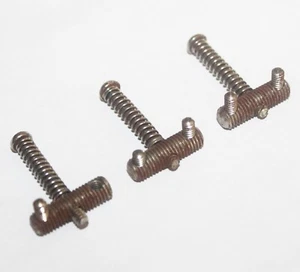 Vintage 1960's Fender Telecaster Threaded Bridge Saddles - Picture 1 of 8