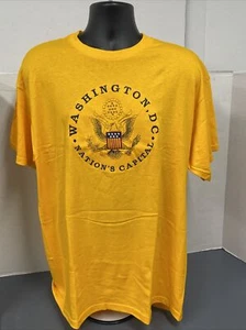Washington DC gelbes besticktes T-Shirt Gr. XL schwere Baumwolle Ex. Zustand - Bild 1 von 4