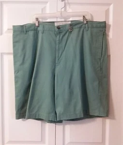 Lands' End The Legacy Chino Shorts Men's Size 44 Green Flat Front - Picture 1 of 5