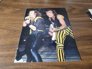 Scorpions 1985 Circus Magazine 8"x11" Mini Poster Pin-Up - Picture 1 of 3