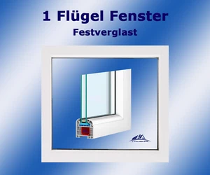 Kunststofffenster Festverglast im Blendrahmen  1400 x 1100 Breite x Höhe in mm - Bild 1 von 14