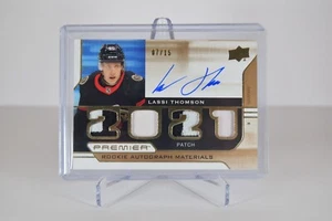 2021-22 Upper Deck Premier Rookie Autograph Materials Lassi Thomson 07/15 - Picture 1 of 2
