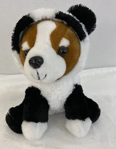 Kellytoy Dog In Panda Bear Costume Plush 10" Stuffed Animal Toy Puppy White - Picture 1 of 8