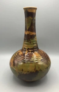 Rarität Antike Keramik Blumen Vase Kessler Signiert Laufglasur Alt - Bild 1 von 7