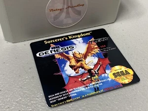 Sorcerer's Kingdom (Sega Genesis) Ersatzetikett - Bild 1 von 1