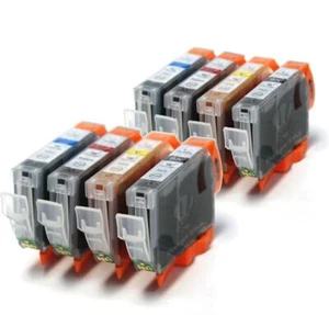 CLI8 - 8 Compatible Printer Ink Cartridges (2 sets) CL18 CLI-8 CMYK - Picture 1 of 1