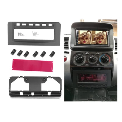 Radio Fascia DVD Stereo Frame Panel Trim For Mitsubishi Pajero Sport Triton L200 - Image 1 of 4