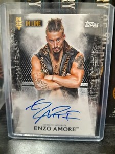 2015 WWE Topps Undisputed ENZO AMORE NXT IN LINE AUTO AUTOGRAPH BLACK #42/50