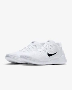 NIKE FREE RN 2018 Men's Shoes White/Black   942836 100 NEW IN BOX Pick Size - Picture 1 of 6