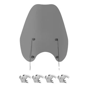 Windshield Windscreen & 41mm Clamps Fit For Harley Softail FXSTB FXST 1988-2013 - Picture 1 of 11