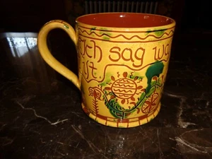 Sehr große Breininger Keramik glasiert Rotware Becher Tasse, 1997 - Bild 1 von 7