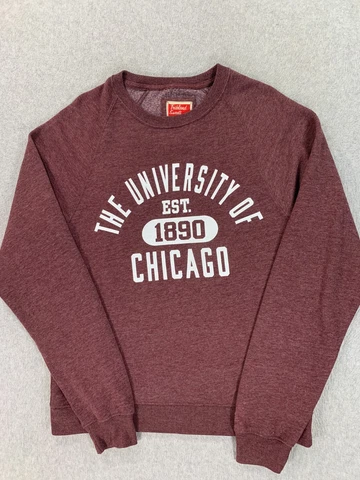The University Of Chicago LEAGUE Crew Sweatshirt (Men's Small) Maroon Cover
