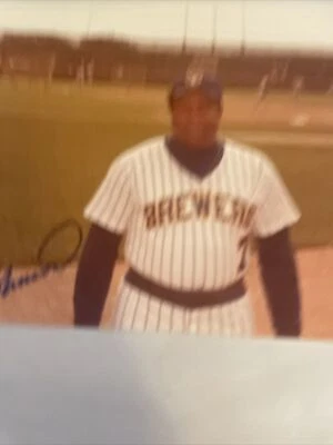 Frank Robinson Psa Dna Coa Autograph 8x10 Brewers Photo  Hand Signed - Image 1 of 3