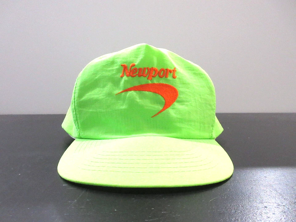 DE COLECCIÓN Newport Gorra Gorra Snap Back Cigarrillo Verde Neón Logo Para Hombres Años 90 Foto 1 de 4