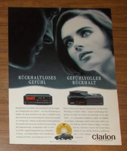 Publicidad rara CLARION CRX 111 R radio de coche y CDC 9300 cambiador de CD 1991 - Imagen 1 de 1
