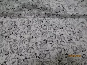 2 yds 20" x 44" Vintage 2001 Fabric Traditions Cotton Quilt Chickens all Over - Picture 1 of 4