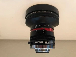 RICOH FL-CC0814-5M (FLCC08145M) 2/3" (5MP) 8 mm Manual Iris Lens - Picture 1 of 4