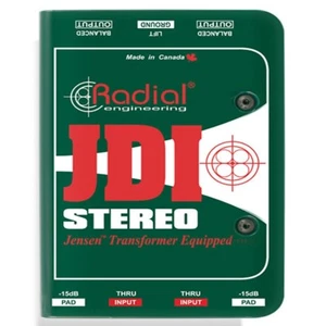 Radial JDI Stereo Passiv 2-Kanal Instrument Gitarre Bass Keyboard DI Direct Box - Bild 1 von 4
