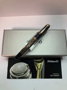 Pelikan M400SE braun-streifen feine Feder Füllfederhalter Limited Edition 2009 mit Box - Bild 1 von 24