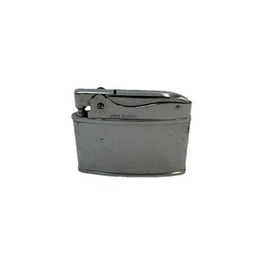 Encendedor Vintage Pequeña Valla Publicitaria Cromo Tono Plata Usado Sin Probar - Imagen 1 de 9