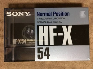 This Is A Very Rare Item Released In 1989. Sony Cassette Tape Hf-X 54 Made Japan - Picture 1 of 7