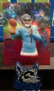 2025 Panini Origins - Rookies Cam Ward (RC) Red /299 - Titans - Picture 1 of 2