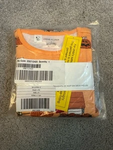 NWT Janie and Jack Good Night Pajamas In Peanuts Halloween, Light Orange, 5 - Picture 1 of 3